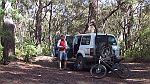 15-Heidi packs up after a ride from Kangaroo Valley
